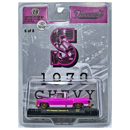1973 Chevrolet Cheyenne 10 - Pink Truck (Silver Chrome Details, Black Rims & Interior)