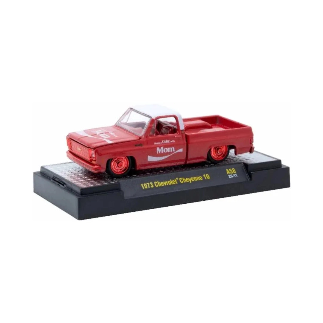 1973 Chevrolet Cheyenne 10 - Red Morn' (Silver Chrome Details, Black Interior)
