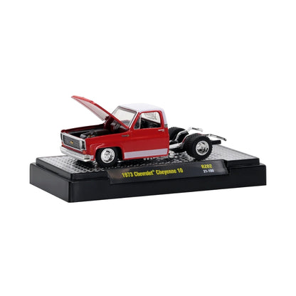 1973 Chevrolet Cheyenne 10 - Red & Black, Gold Chrome Rims (Chase Edition)