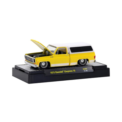 1973 Chevrolet Cheyenne 10 - Yellow Blazer Chase (Gold Chrome Details, Gold Interior)