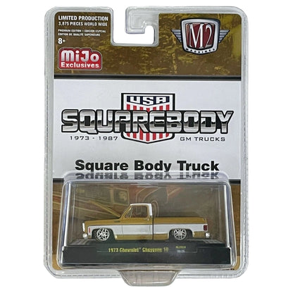 1973 Chevrolet Cheyenne 10 - Yellow & White, Gold Chrome Details, Brass Interior & Gold Rims (Chase)