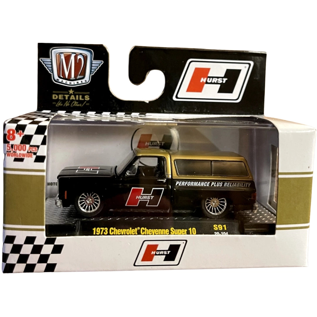 1973 Chevrolet Cheyenne Super 10 - Black/Gold Hurst Performance Livery (O'Reilly Auto Parts Exclusive)