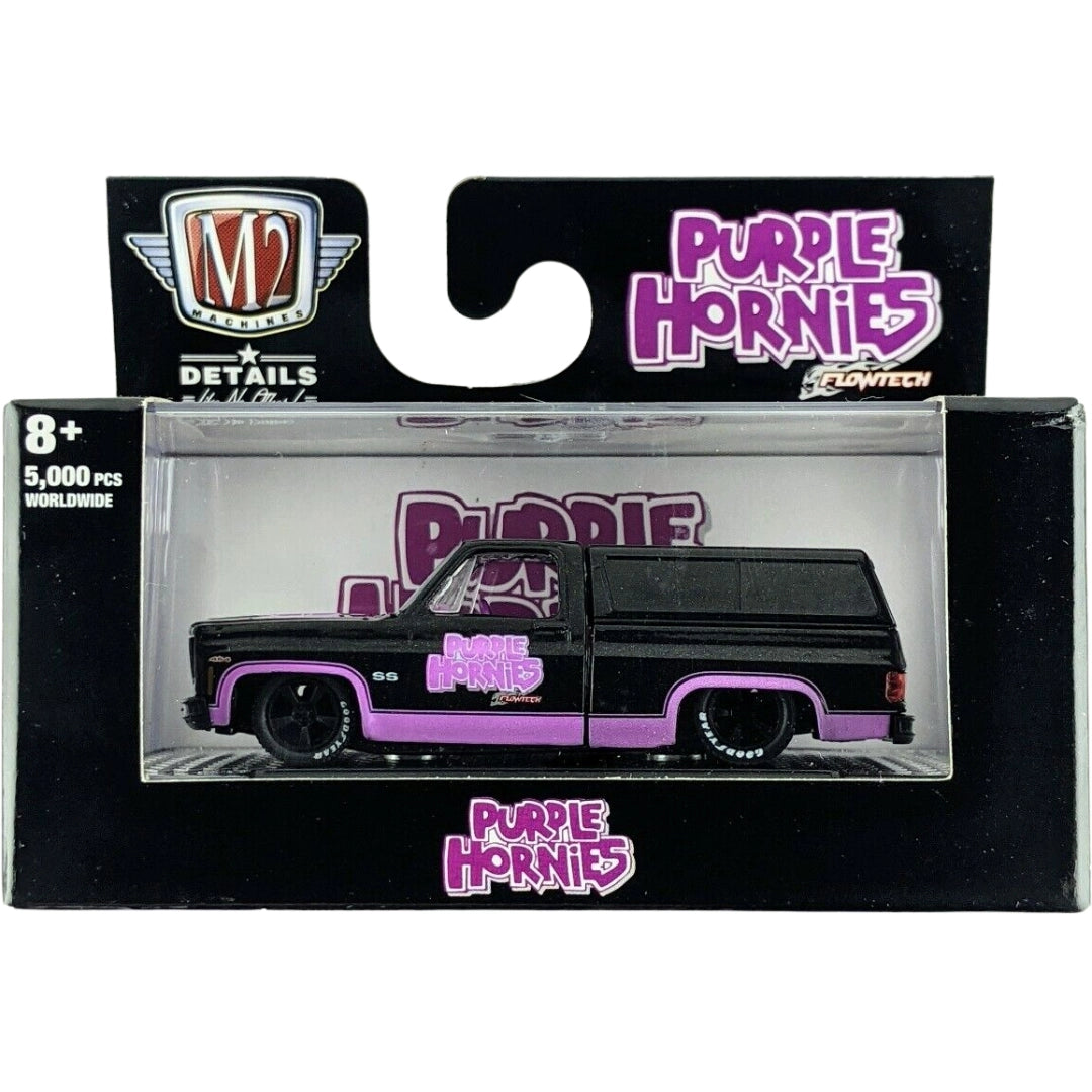 1973 Chevrolet Cheyenne Super 10 - Custom SS Black & Purple (Purple Hornies)