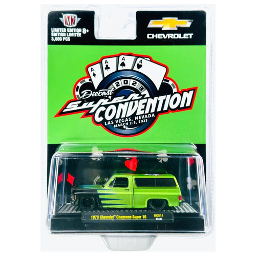 1973 Chevrolet Cheyenne Super 10 - Green & Black (Diecast Supercon Las Vegas Exclusive, Single Car Release)