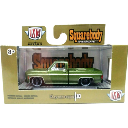 1973 Chevrolet Cheyenne Super 10 - Greenbeans Olive Green, Black Details, White Interior (Chase)