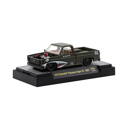 1973 Chevrolet Cheyenne Super 10 - SS01 Olive Green (Black Details, Copper Interior, Maj. Square Body)