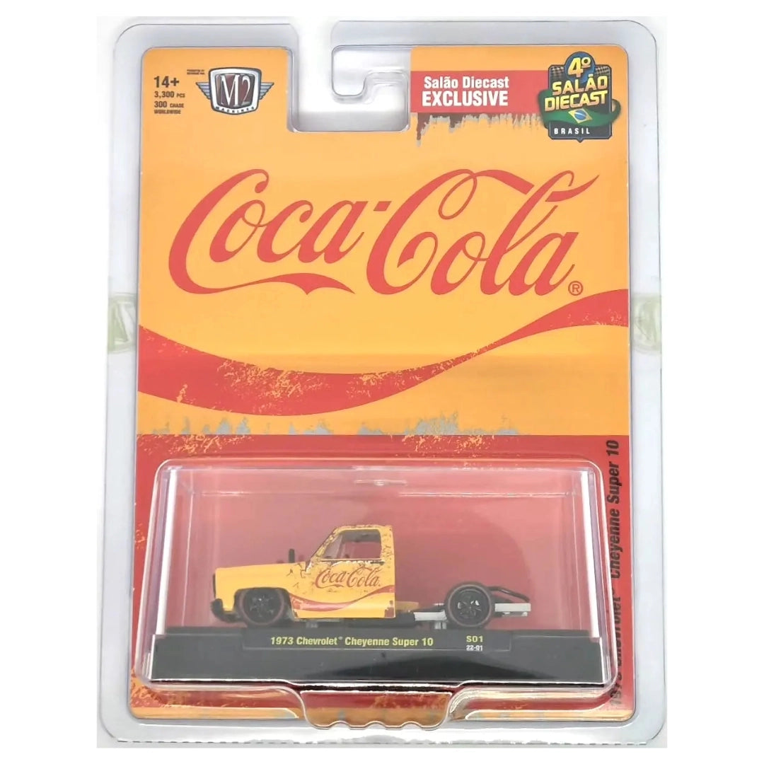 1973 Chevrolet Cheyenne Super 10 - Yellow Coca-Cola Livery, Black Rims & Details