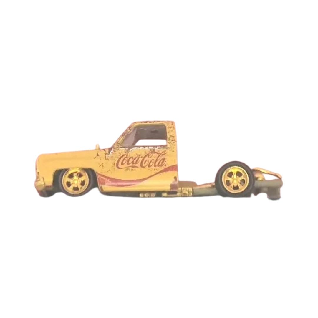 1973 Chevrolet Cheyenne Super 10 - Yellow Coca-Cola Livery, Gold Chrome Rims & Details (Chase Edition)