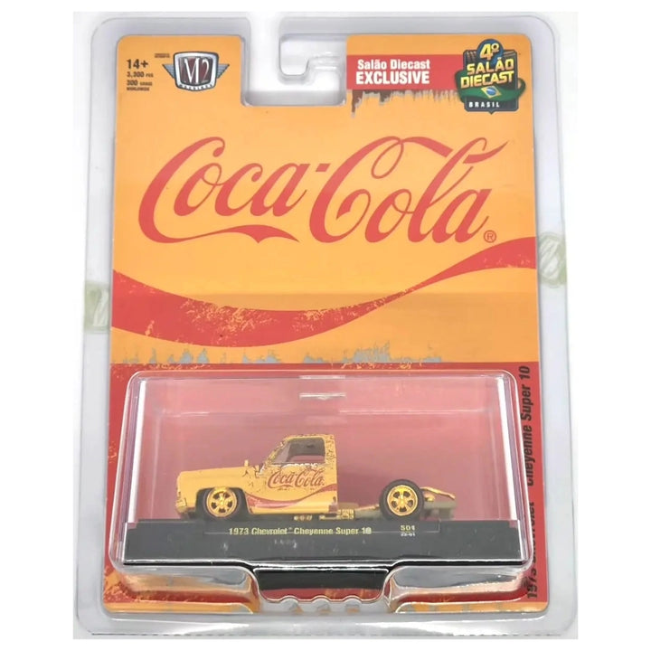 1973 Chevrolet Cheyenne Super 10 - Yellow Coca-Cola Livery, Gold Chrome Rims & Details (Chase Edition)