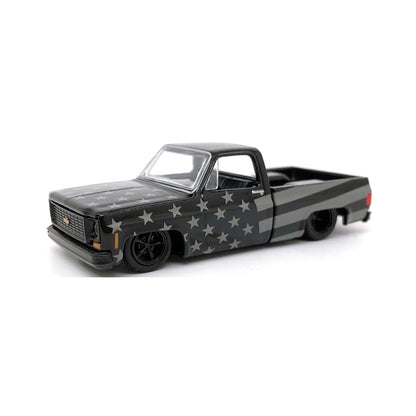 1973 Chevrolet Custom Deluxe 10 - Black with Stars Livery, Black Details, Black Rims & Interior