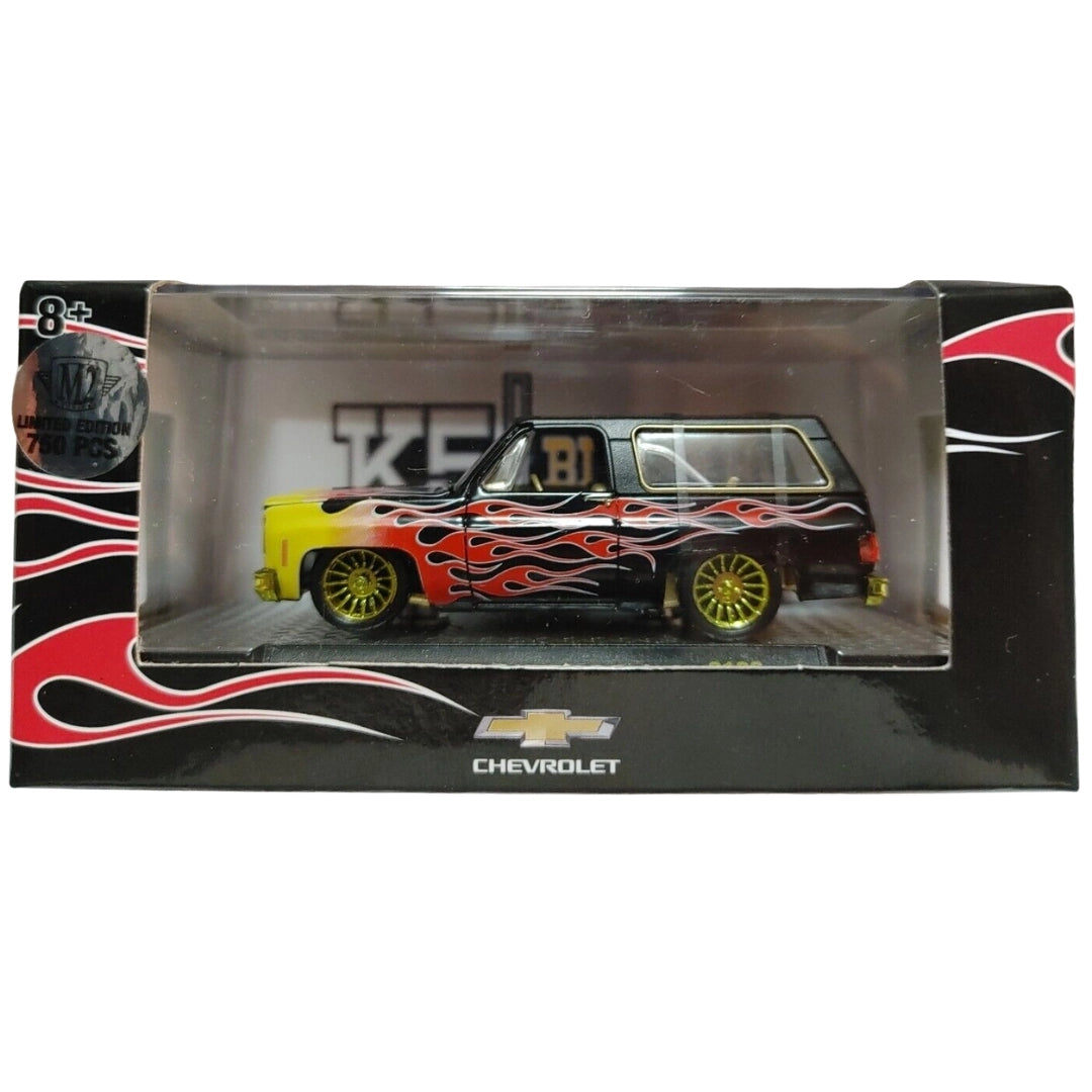 1973 Chevrolet K5 Blazer - Black Flames, Yellow Front (Chase, Walmart Exclusive S106 22-07)