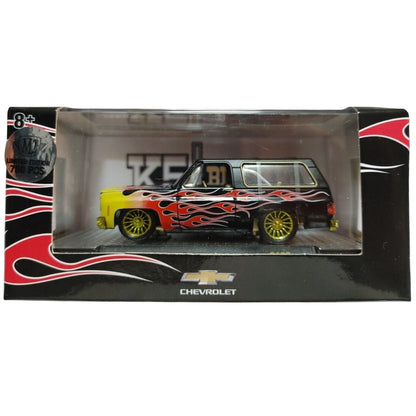 1973 Chevrolet K5 Blazer - Black Flames, Yellow Front (Chase, Walmart Exclusive S106 22-07)