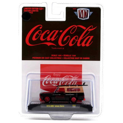 1973 GMC Jimmy Sierra - Black & Wood Panel, Red Rims (Chase, Coca-Cola Series A14 22-08)