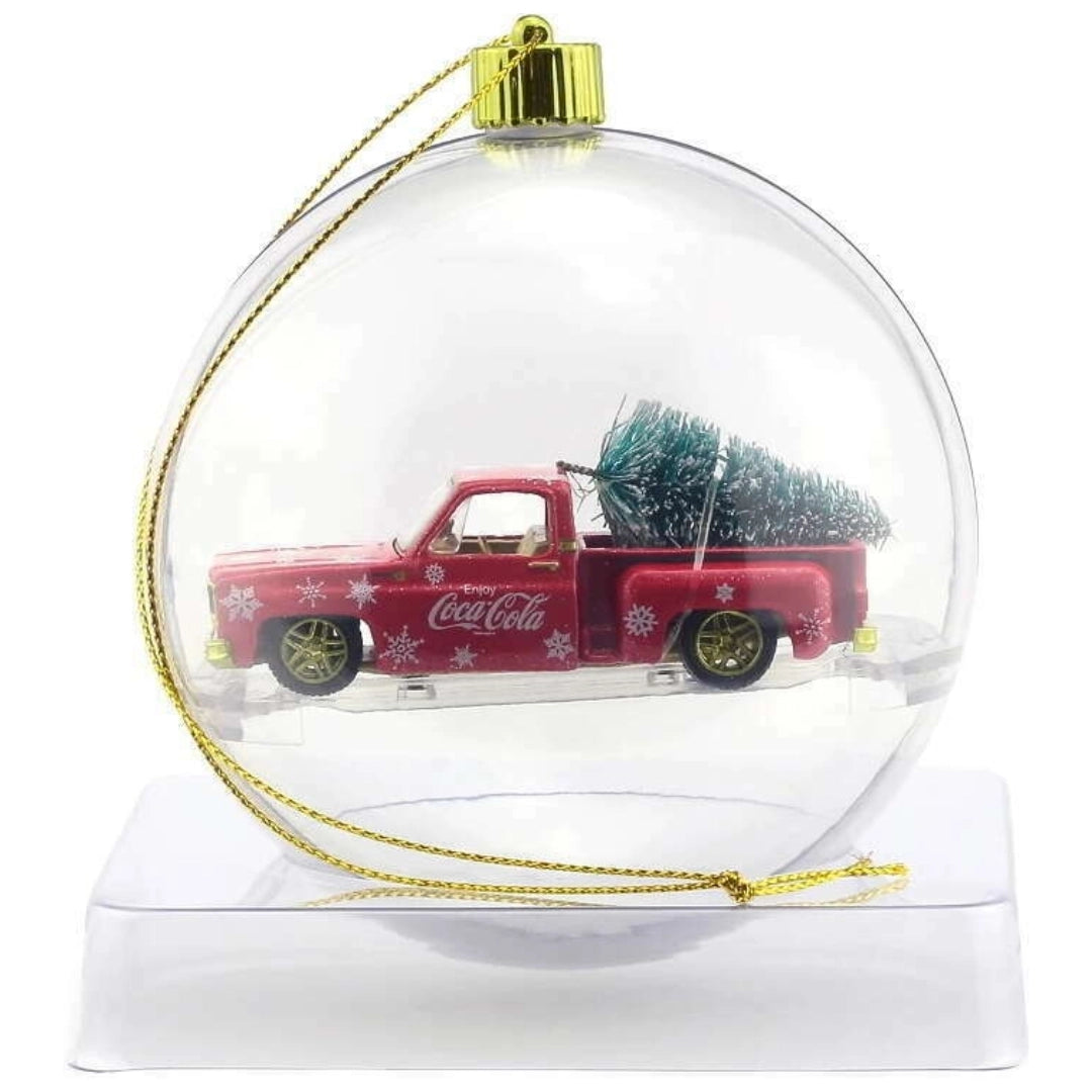 1974 Chevrolet Silverado Stepside Red (Coca-Cola Christmas Ornament)