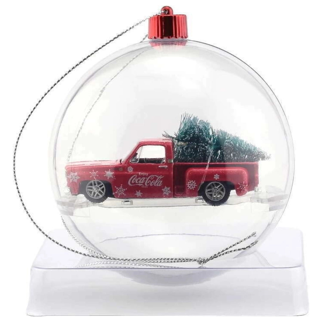 1974 Chevrolet Silverado Stepside Red (Coca-Cola Christmas Ornament)