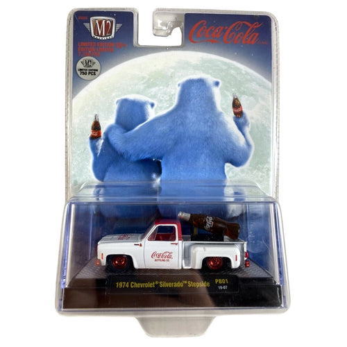 1974 Chevrolet Silverado Stepside White & Red (Coca-Cola Bottle Load)