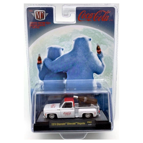 1974 Chevrolet Silverado Stepside White & Red (Coca-Cola Bottle Load)