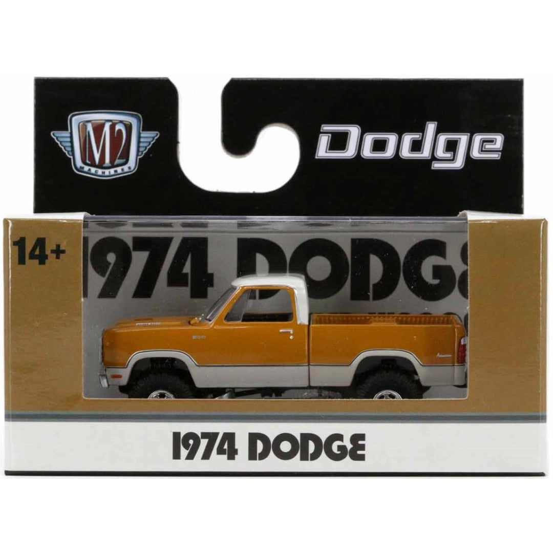 1974 Dodge W200 Power Wagon - Gold (Release S124, O'Reilly Auto Parts Exclusive, Limited Edition)