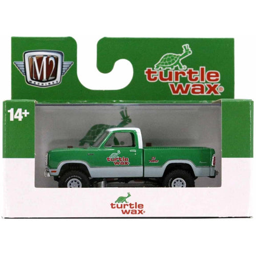 1974 Dodge W200 Power Wagon - Green (Turtle Wax, O'Reilly Auto Parts Exclusive, Opening Hood, Release S120)