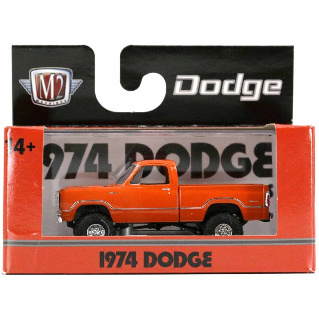1974 Dodge W200 Power Wagon - Orange (Silver Chrome Details, Black Interior, Limited Edition)