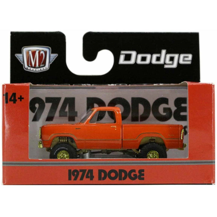 1974 Dodge W200 Power Wagon - Orange (Yellow Chrome Details, Gold Interior, Chase, Limited Edition)