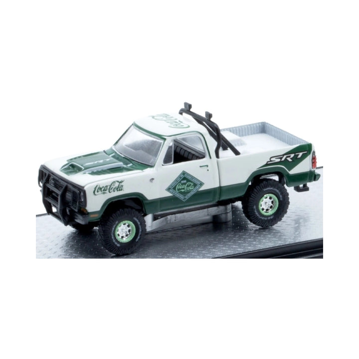1974 Dodge W200 Power Wagon - White & Green (Coca-Cola, Silver Chrome Rims, Black Interior, Limited Edition, Set Exclusive)