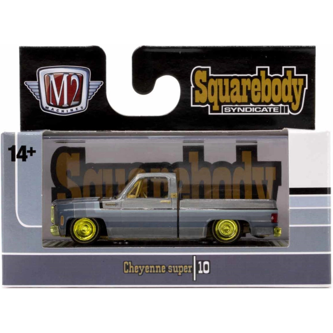 1975 Chevrolet Cheyenne Super 10 - White & Silver (Black Rims, Walmart Squarebody Syndicate Release WMTS18)