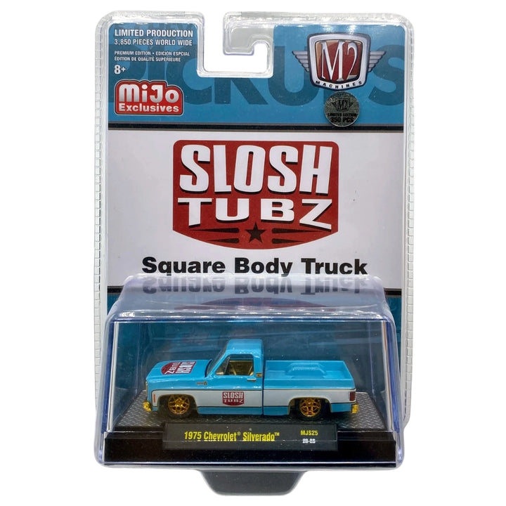 1975 Chevrolet Silverado - Light Blue, Yellow Chrome Details, Gold Interior & Gold Rims (Chase)