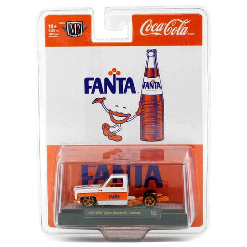 1975 GMC Sierra Grande 15 - Custom - White & Orange Fanta Livery, Silver Chrome Rims
