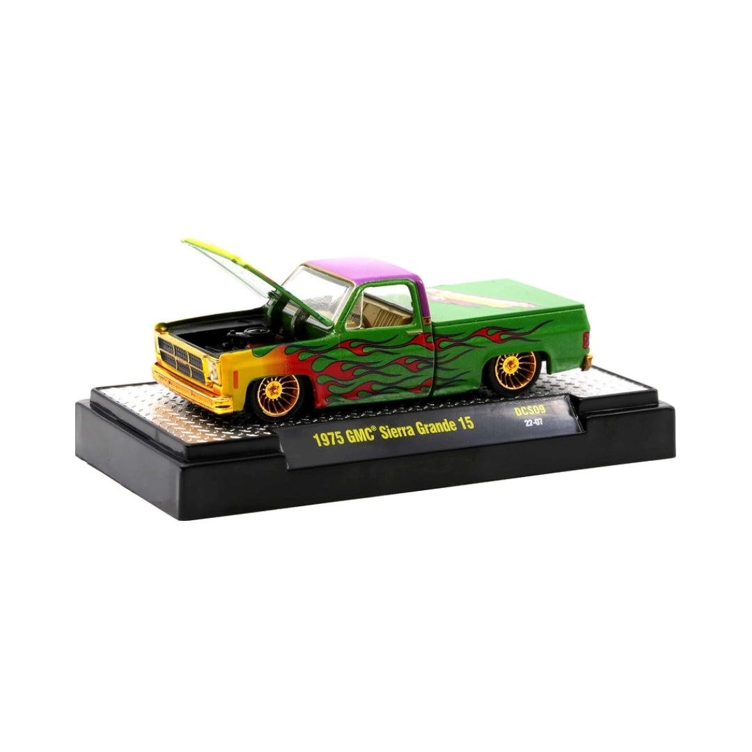 1975 GMC Sierra Grande 15 - Green & Pink Flames (Weekend of Wheels Exclusive, Single Car Release)