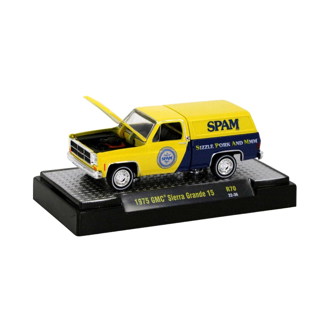 1975 GMC Sierra Grande 15 - SPAM (Yellow & Blue, Release 70)