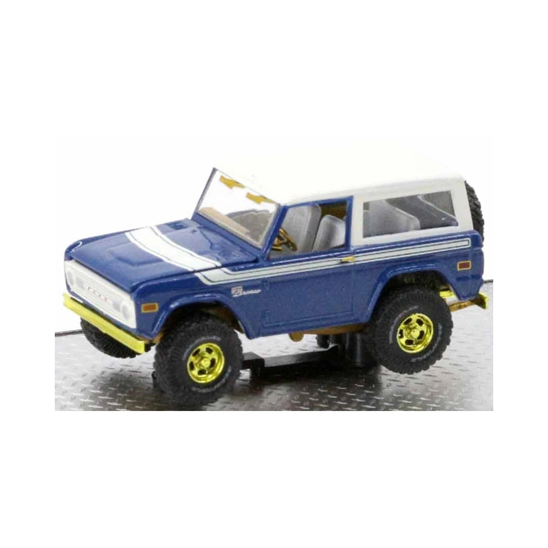 1976 Ford Bronco - Blue & White (Auto-Haulers Set, Yellow rims, Chase)