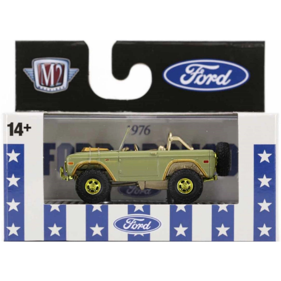 1976 Ford Bronco - Olive Green (Yellow rims, Chase)