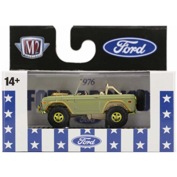 1976 Ford Bronco - Olive Green (Yellow rims, Chase)