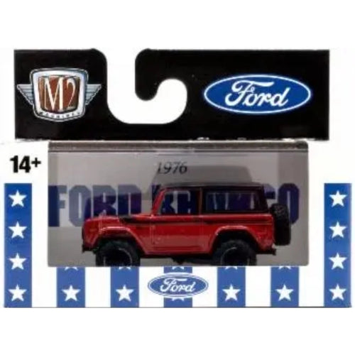 1976 Ford Bronco - Red (Black roof, off-road wheels)