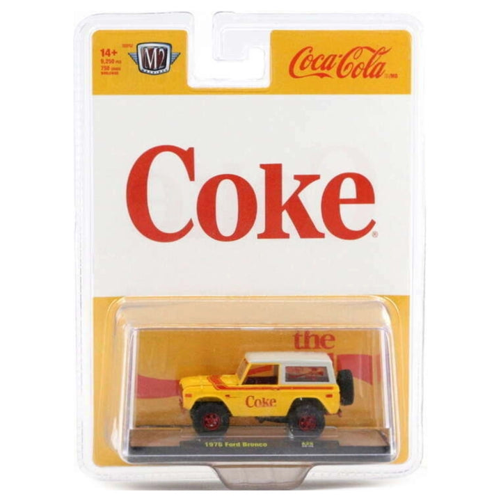 1976 Ford Bronco - Yellow (Coca-Cola livery, White rims)