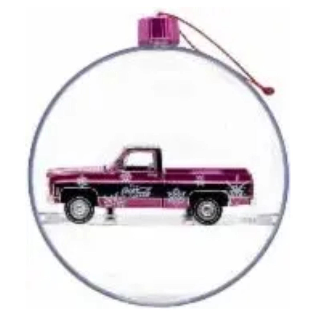 1976 GMC Sierra Grande 15 - Coca-Cola Holiday Ornament Chase (Pink Chrome Rims & Details)