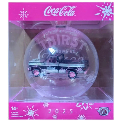 1976 GMC Sierra Grande 15 - Coca-Cola Holiday Ornament Super Chase (Black & Pink)