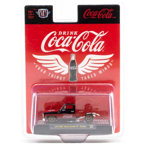 1976 GMC Sierra Grande 15 - Custom - Black & Red Coca-Cola Livery, Silver Chrome Rims