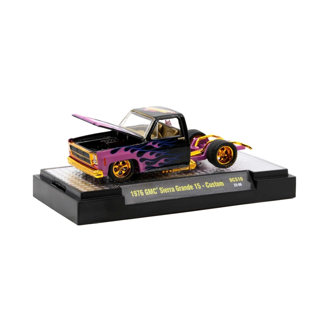 1976 GMC Sierra Grande 15 - Custom - Purple & Black Flame Livery