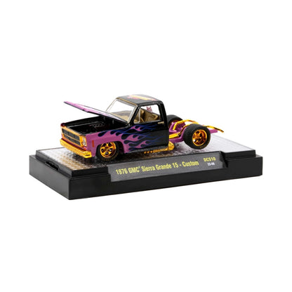 1976 GMC Sierra Grande 15 - Custom - Purple & Black Flame Livery