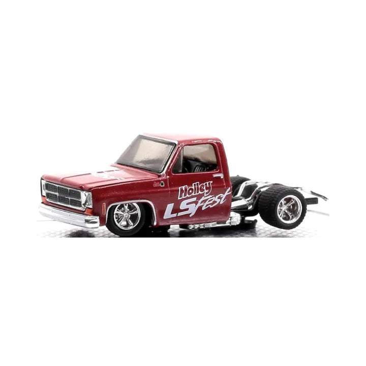 1976 GMC Sierra Grande 15 - Custom - Red Holley LS Fest Livery, Gold Chrome Rims (Chase Edition)