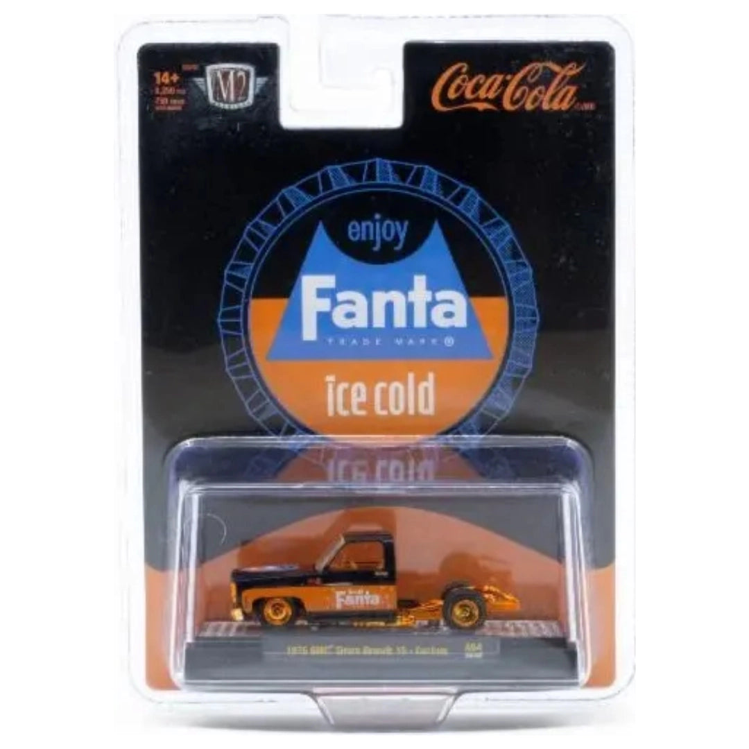 1976 GMC Sierra Grande 15 - Custom - Silver Chrome Rims & Details, Black & Blue Fanta Livery