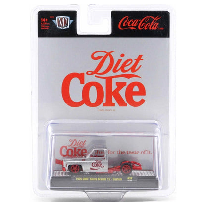 1976 GMC Sierra Grande 15 - Custom - White & Red Diet Coke Livery, Silver Chrome Rims