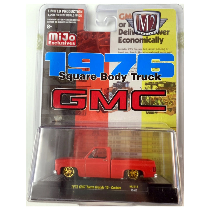 1976 GMC Sierra Grande 15 - Custom Red with Hood & Fender Decals and Gold Rims