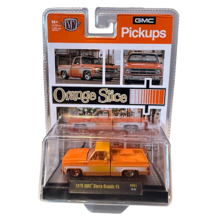 1976 GMC Sierra Grande 15 - Orange (Silver Chrome Rims & Details)