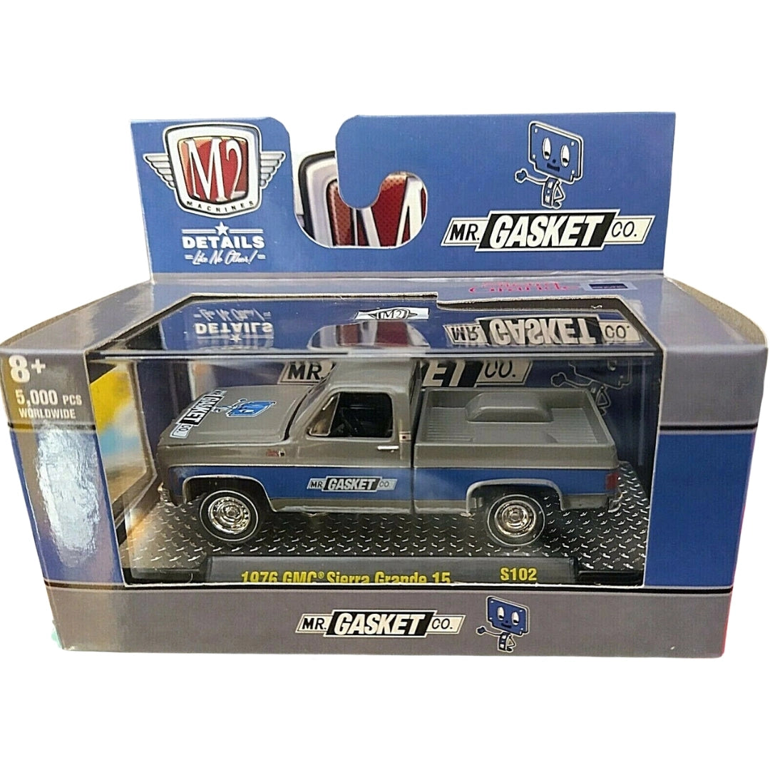 1976 GMC Sierra Grande 15 - Silver & Blue (Mr. Gasket)