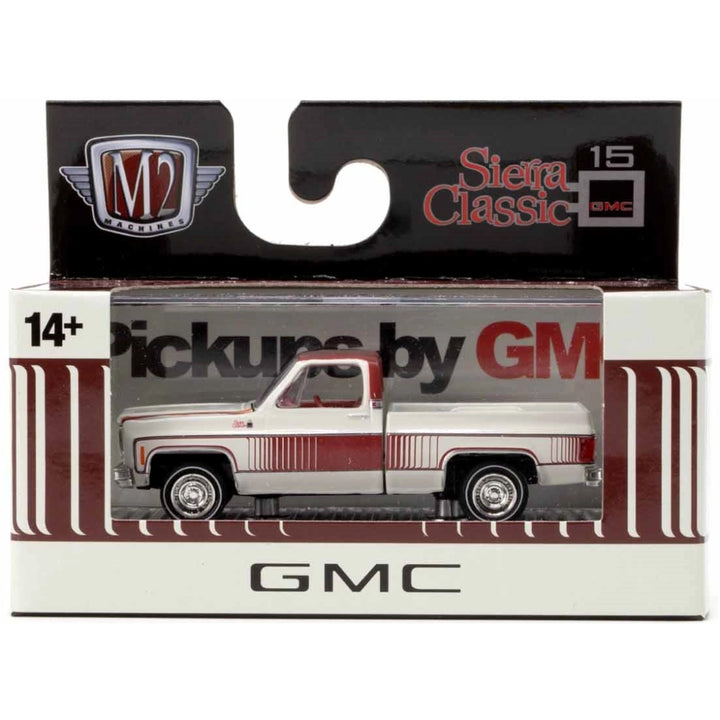 1976 GMC Sierra Grande 15 - White & Red Chase (Gold Chrome Details, Brass Interior)