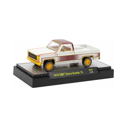 1976 GMC Sierra Grande 15 - White & Red (Silver Chrome Details, Red Interior)