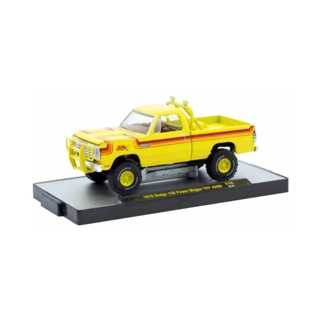 1978 Dodge 150 Power Wagon TOP HAND - Yellow (Yellow Rims & Details, Brown Interior, Limited Edition)